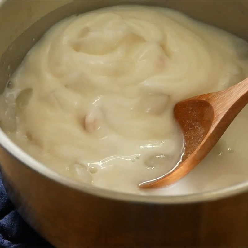 Bước 4 Làm hỗn hợp panna cotta Panna cotta vải
