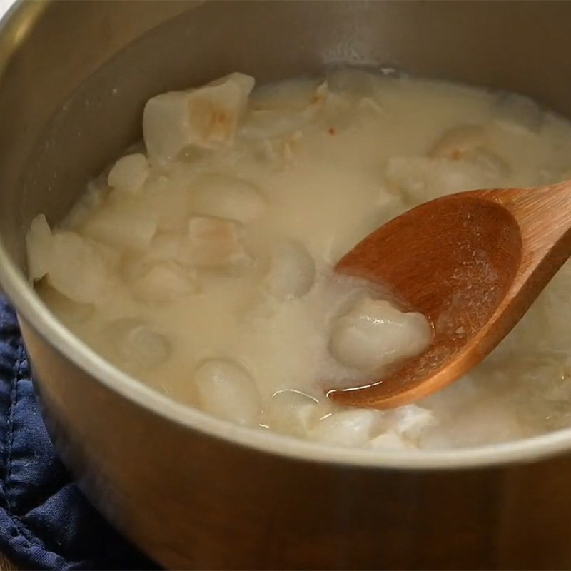 Bước 4 Làm hỗn hợp panna cotta Panna cotta vải