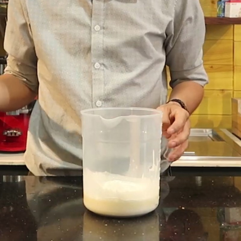 Bước 2 Làm kem phô mai Trà sữa kem phô mai (không có cream cheese)