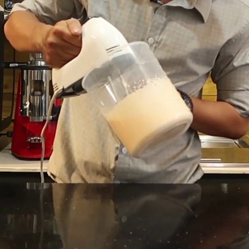 Bước 2 Làm kem phô mai Trà sữa kem phô mai (không có cream cheese)