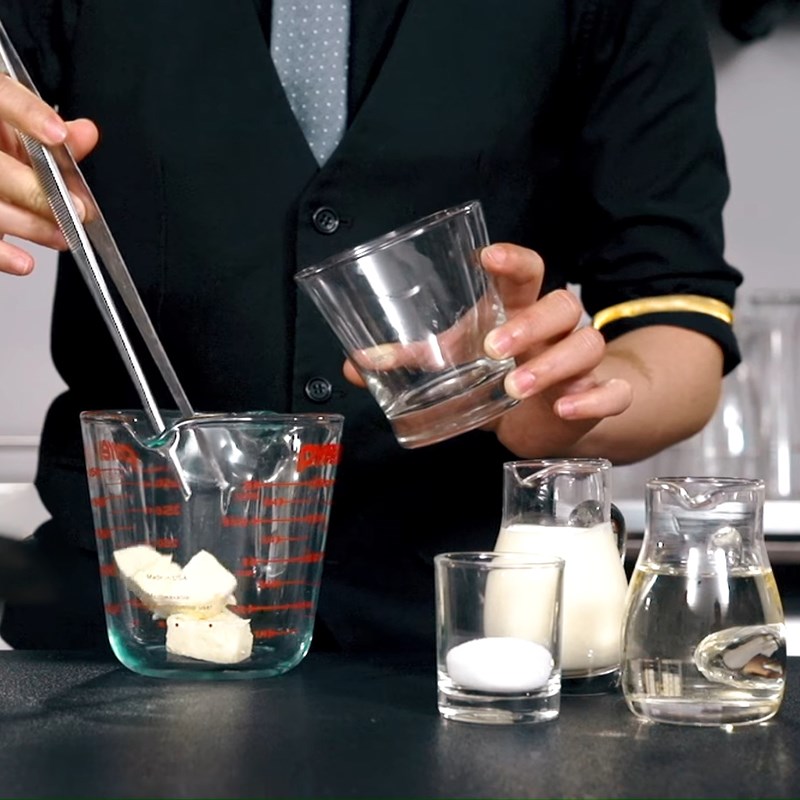 Bước 2 Làm kem phô mai Trà sữa kem phô mai (có cream cheese)