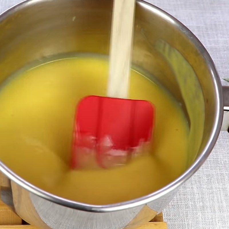 Bước 2 Làm kem xoài Bánh mochi kem xoài