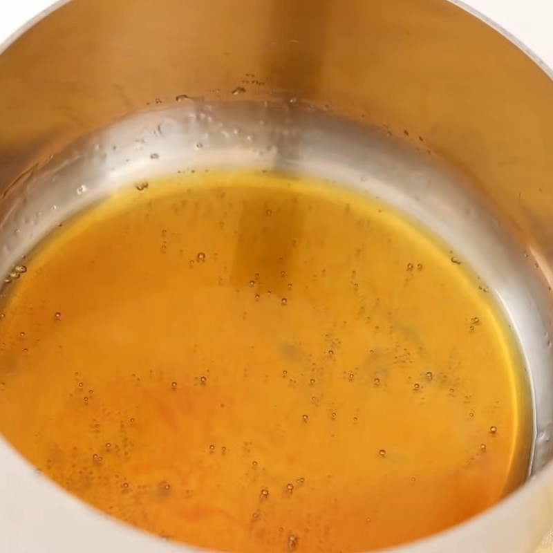 Bước 4 Làm lớp đường caramel Pudding cacao (có gelatin)