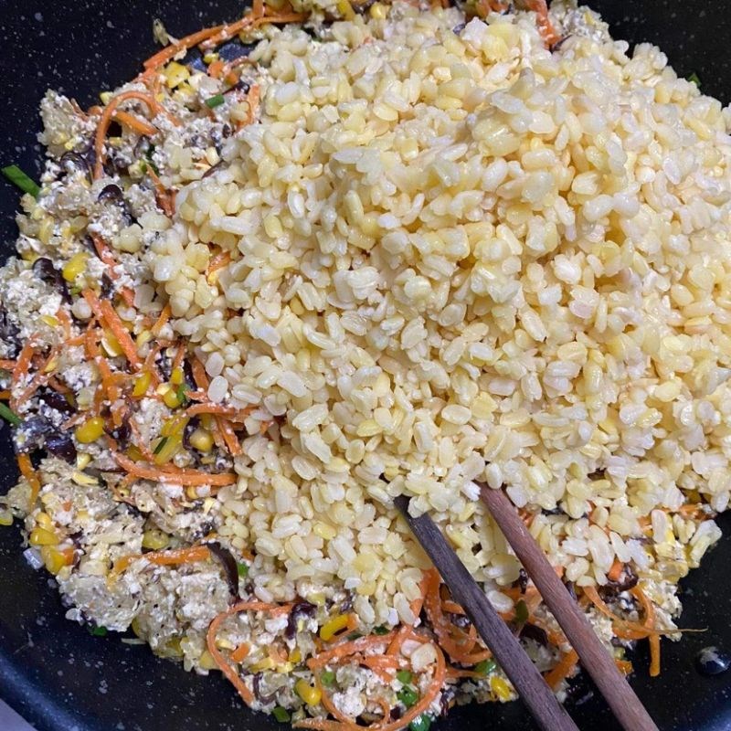 Bước 2 Làm nhân chả giò Bún chả giò chay