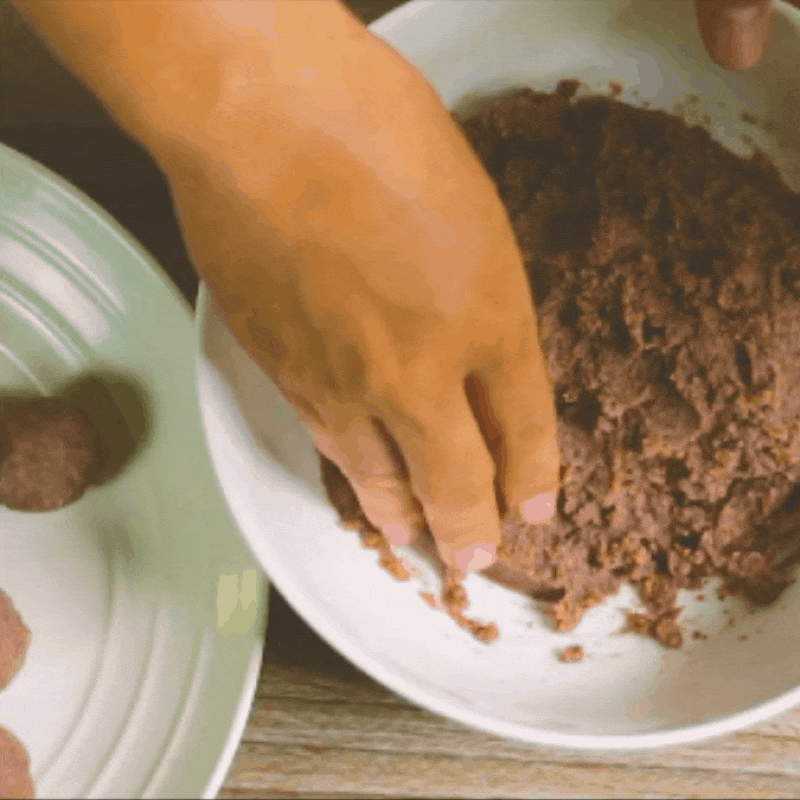 Bước 2 Làm nhân đậu đỏ Chè trôi nước nhân đậu đỏ