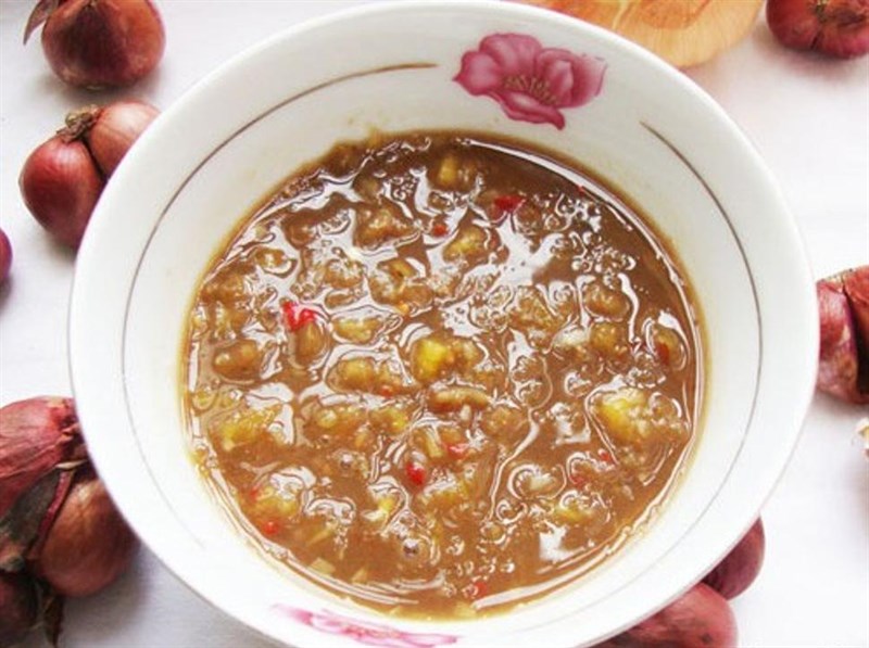 Bước 6 Làm nước chấm Lẩu đuôi bò khoai môn