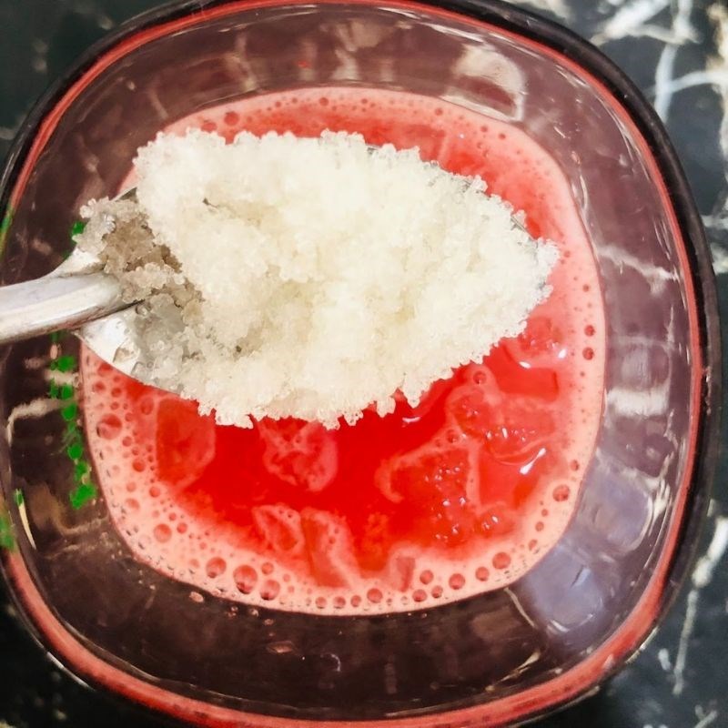 Bước 3 Làm nước ép dưa hấu nha đam Nước ép dưa hấu nha đam
