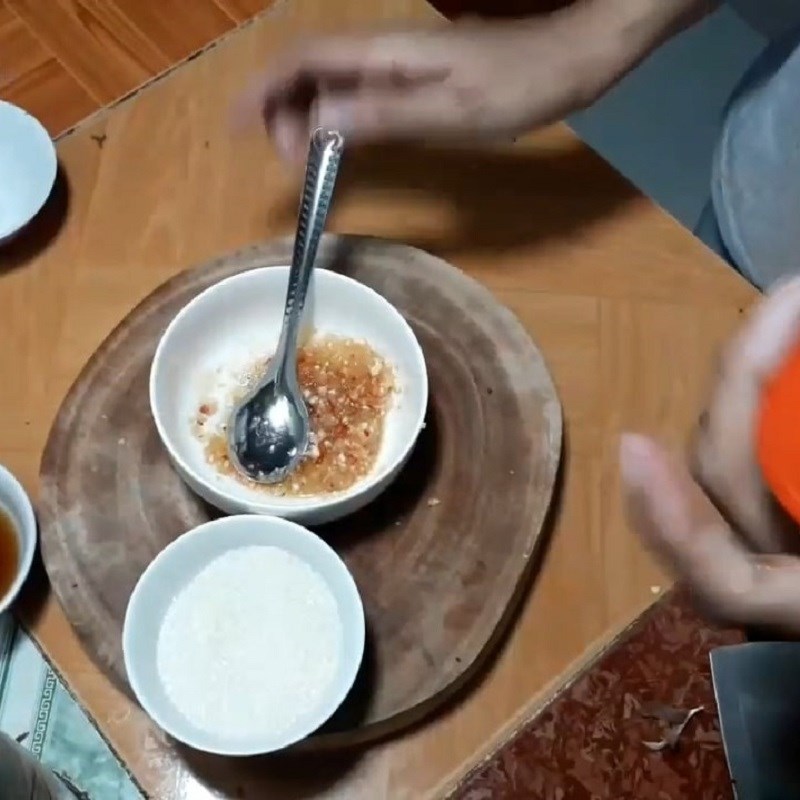 Bước 3 Làm nước mắm Gỏi sầu đâu khô cá lóc