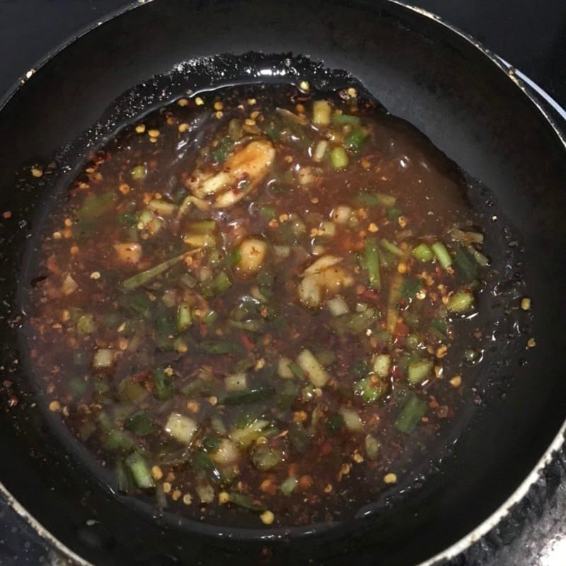 Bước 3 Làm nước sốt Snack cơm nguội - cơm nguội chiên giòn