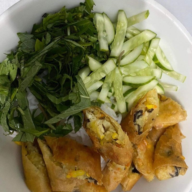 Bước 4 Làm nước tương tỏi ớt Bún chả giò chay