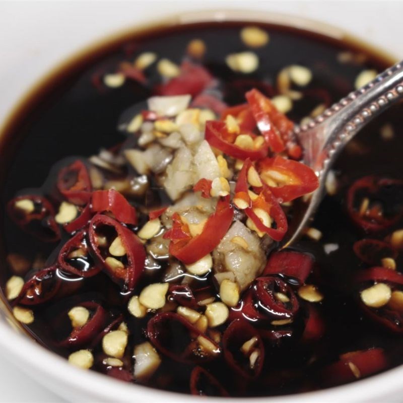 Bước 4 Làm nước tương tỏi ớt Bún chả giò chay