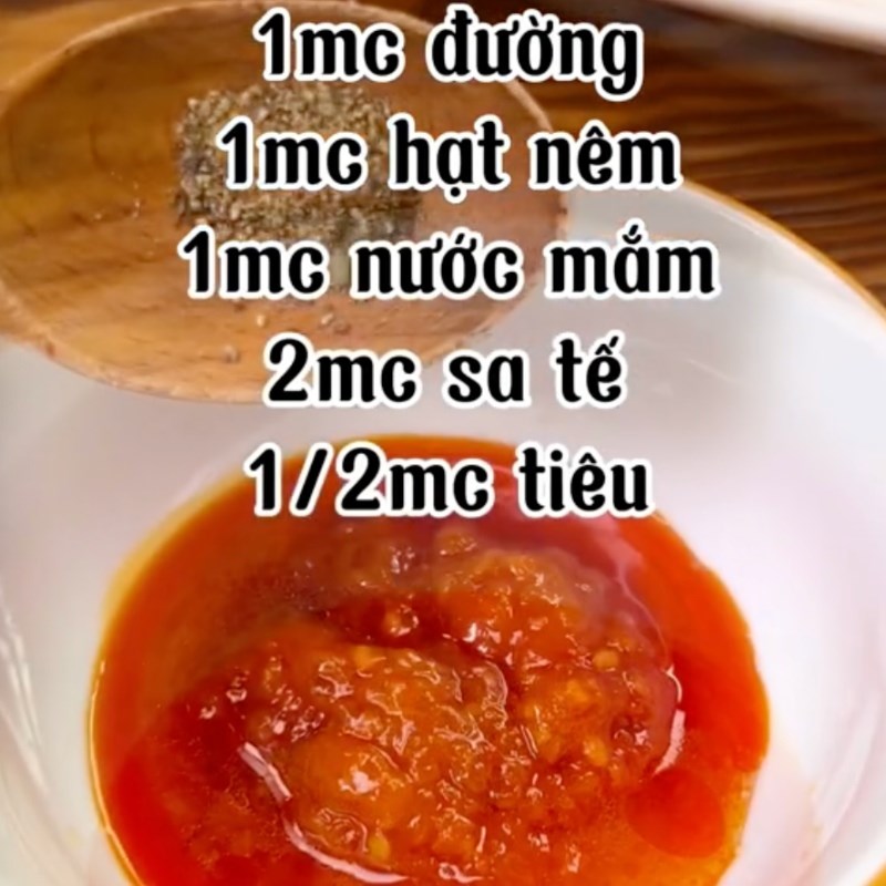 Bước 2 Làm nước xốt Cá diêu hồng xốt cay hấp cuốn bánh tráng