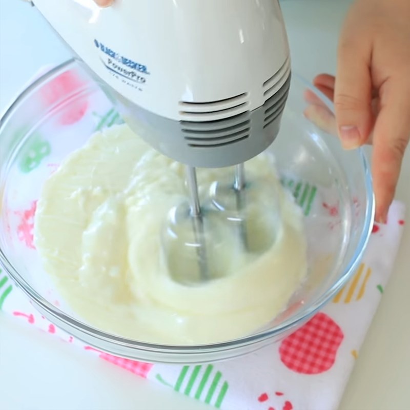 Bước 3 Làm pudding vanilla Bánh pudding dâu vanilla