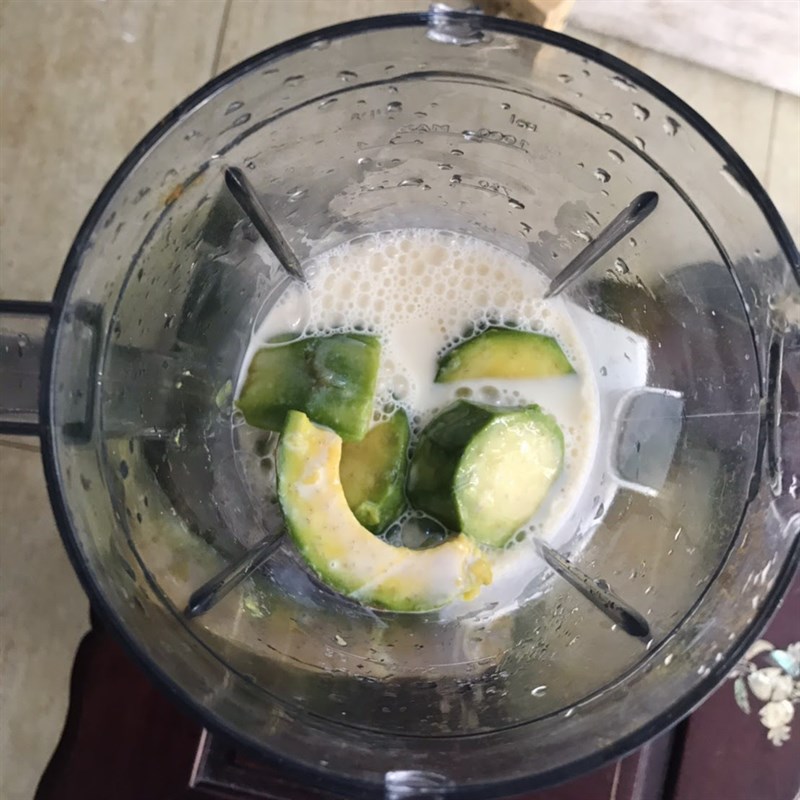 Bước 3 Làm sinh tố bơ Sinh tố bơ