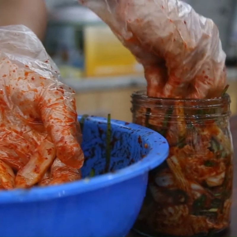 Bước 3 Muối cải thảo Kim chi cải thảo Hàn Quốc