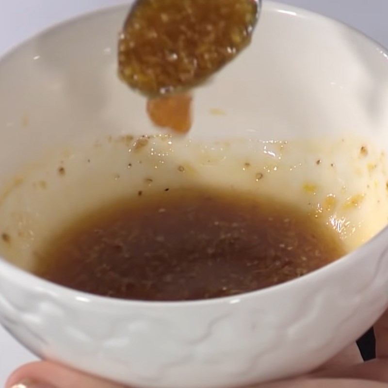 Bước 5 Làm sốt trộn Salad bí đỏ thịt gà nướng