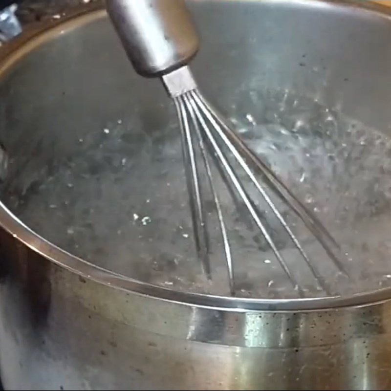 Bước 2 Làm sương sáo Chè mít sương sáo