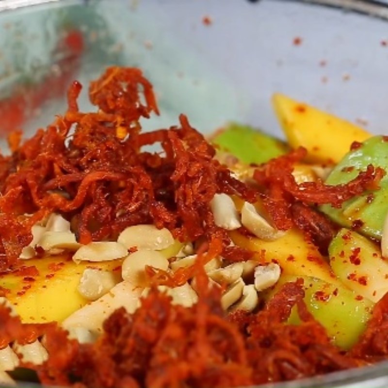 Bước 3 Làm trái cây dằm bò khô Cóc ổi xoài dầm bò khô