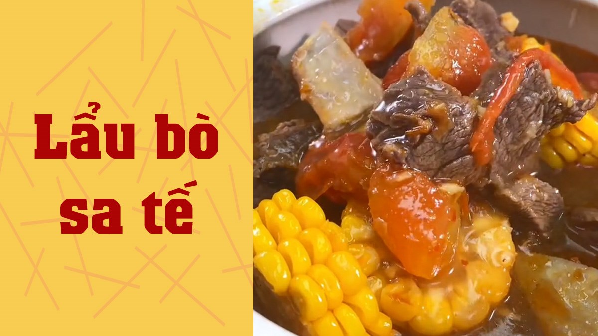 Lẩu bò sa tế (Công thức được chia sẻ từ TikTok Cách Nấu Ngon cùng Cách Nấu Ngon)