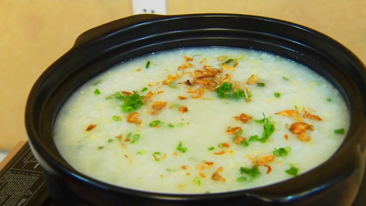 Lẩu cháo gà đậu xanh