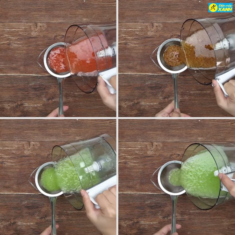 Bước 3 Lọc bã 4 món nước ép trái cây