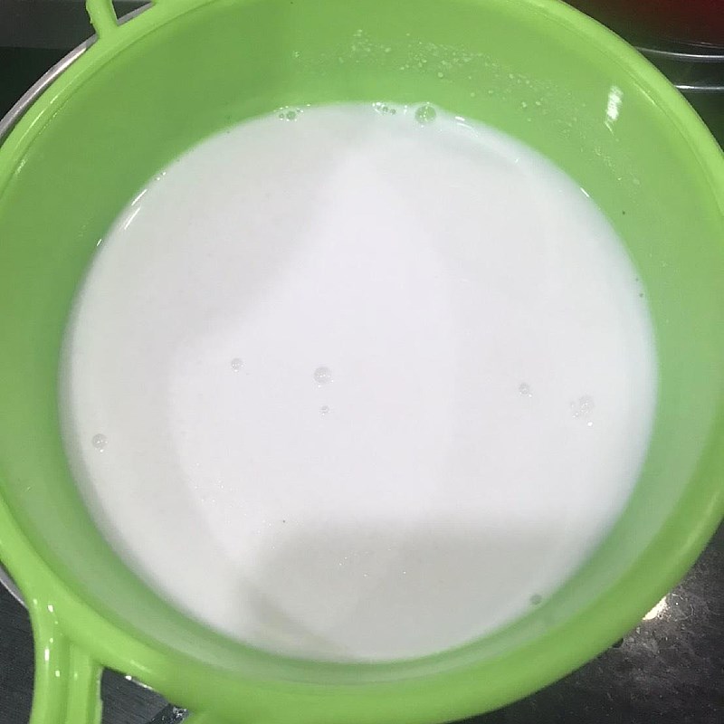 Bước 2 Lọc bột Bột gạo