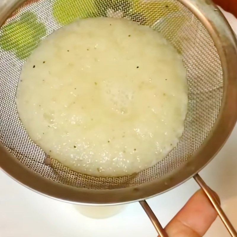 Bước 3 Lọc nước bí đao Nước ép bí đao chanh