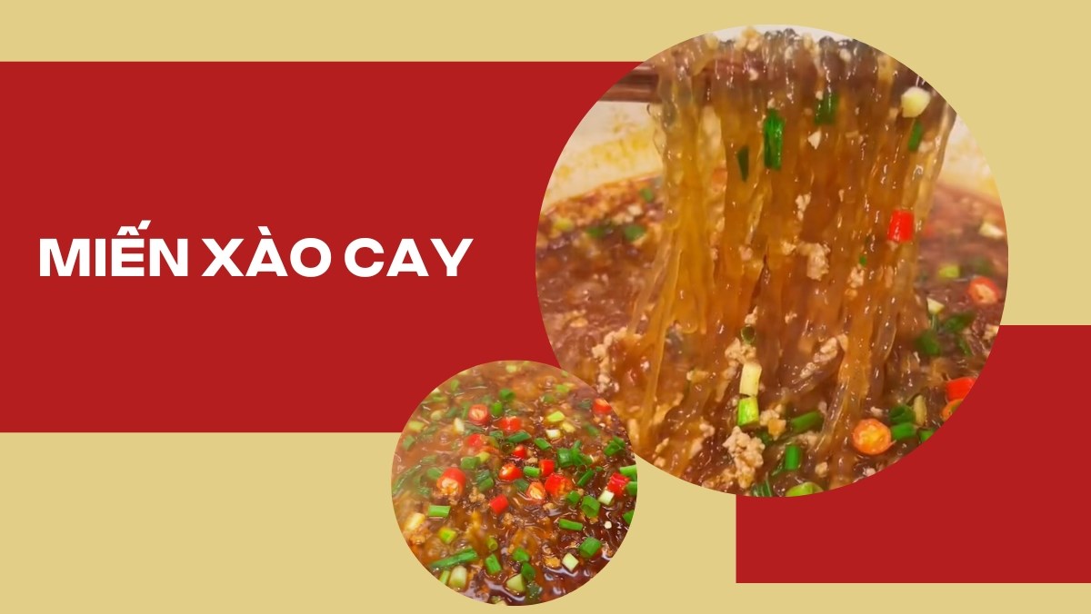Miến xào thịt băm (Công thức được chia sẻ từ Tiktok Cách Nấu Ngon cùng Cách Nấu Ngon)