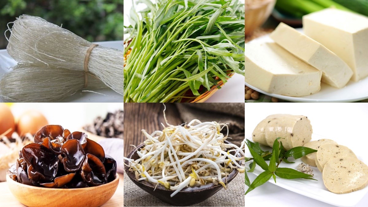 Nguyên liệu món ăn 3 cách làm miến trộn chay thơm ngon không dính, không nhão đơn giản tại nhà