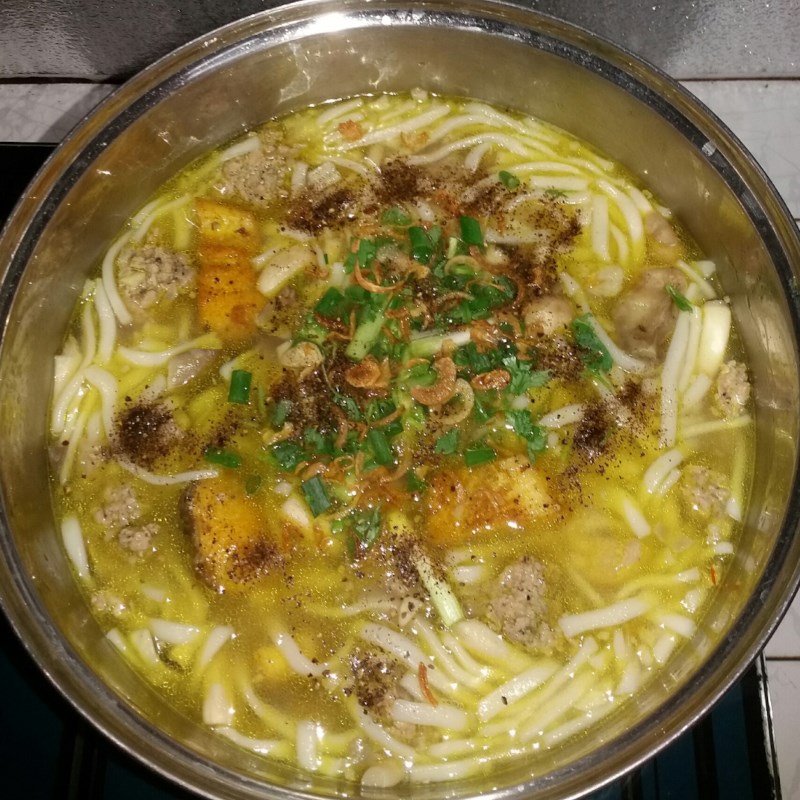 Bước 4 Nấu bánh canh Bánh canh cá lóc bột gạo