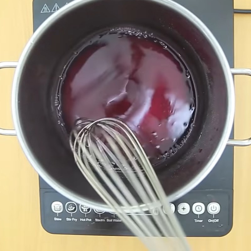 Bước 3 Nấu bột rau câu Trà sữa trân châu thạch phô mai