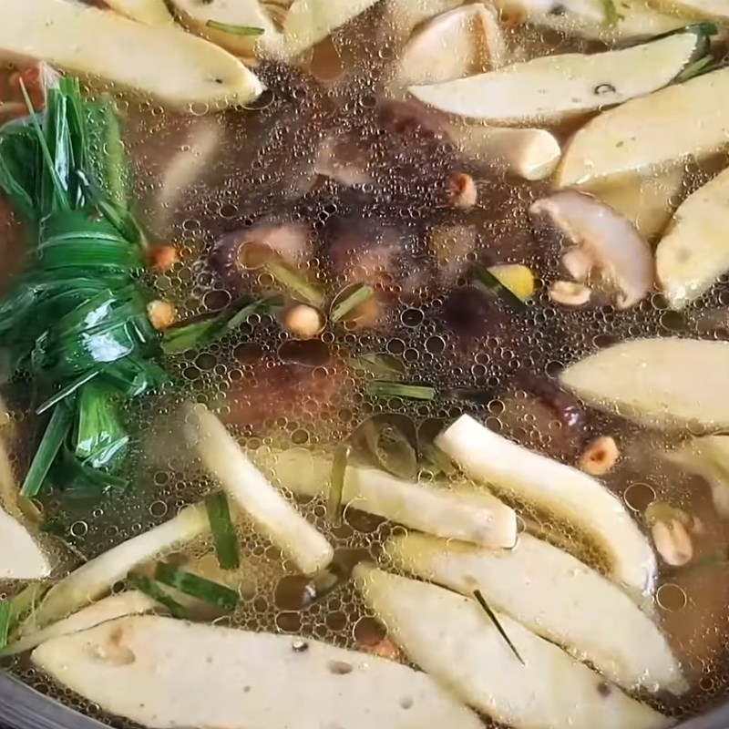 Bước 4 Nấu bún cá Bún cá Châu Đốc chay