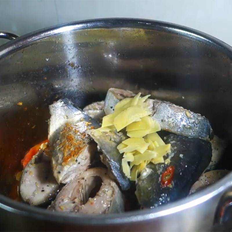 Bước 6 Nấu bún cá cam Bún cá cam