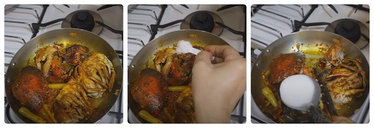 Bước 3 Nấu cà ri cua Cà ri cua