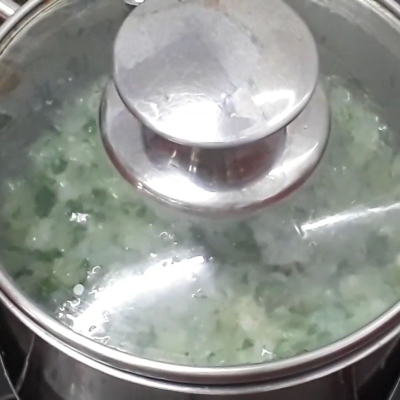 Bước 3 Nấu cháo Cháo cá lóc rau ngót