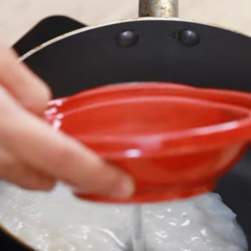 Bước 3 Nấu cháo Cháo tôm rau dền