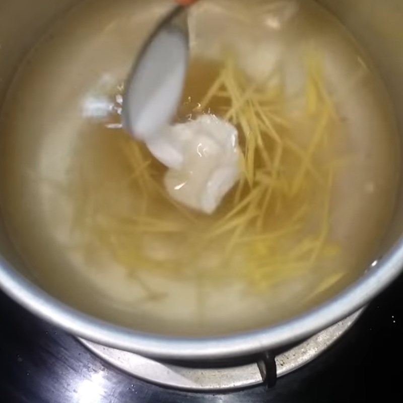 Bước 6 Nấu chè Chè trôi nước gấc nhân đậu xanh
