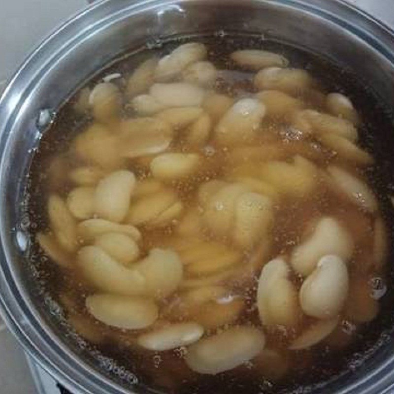 Bước 3 Nấu chè Chè đậu ngự nước cốt dừa