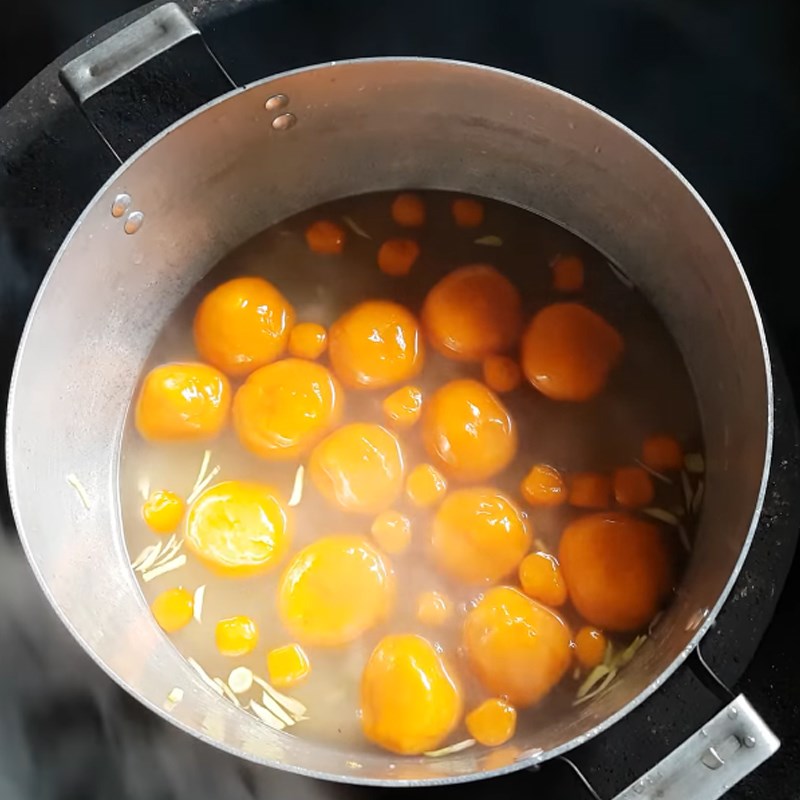 Bước 6 Nấu chè Chè trôi nước gấc nhân đậu xanh