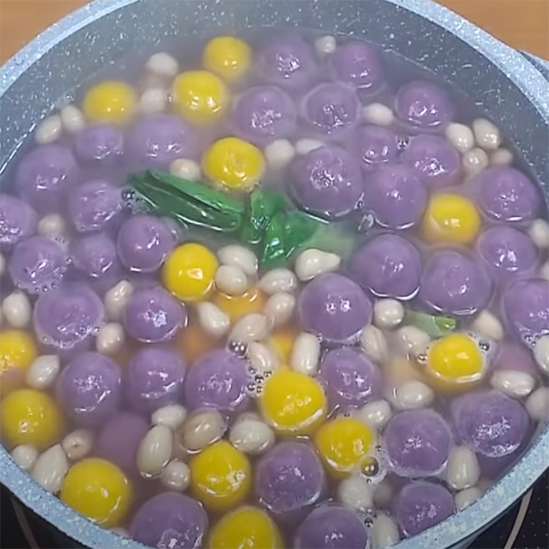 Bước 3 Nấu chè bí đỏ khoai lang Chè bí đỏ khoai lang