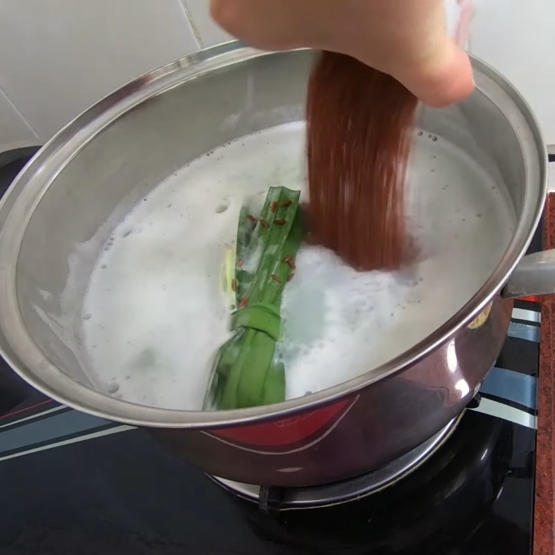 Bước 3 Nấu gạo lứt Sữa hạt sen gạo lứt