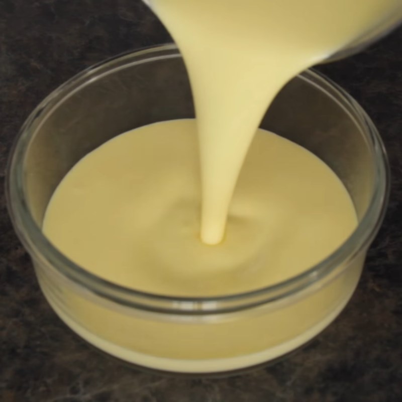 Bước 3 Nấu hỗn hợp pudding Pudding trứng