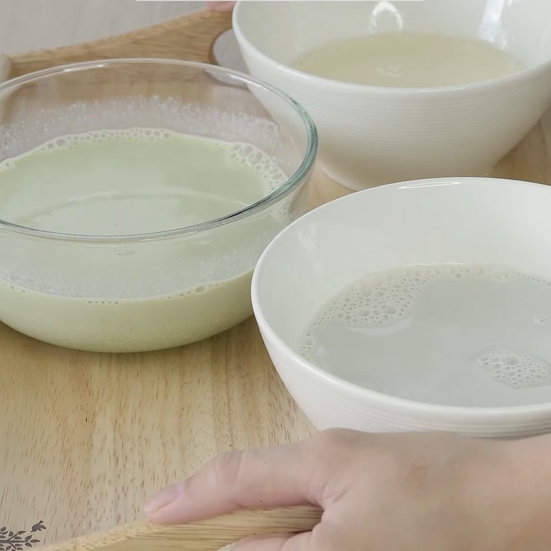 Bước 1 Nấu khúc bạch Chè khúc bạch dùng gelatin