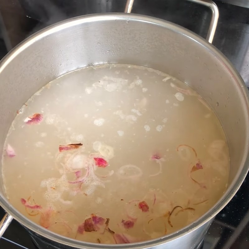Bước 3 Nấu nước canh mẻ Cá basa nấu mẻ