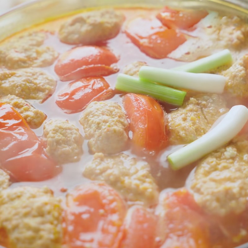 Bước 6 Nấu nước dùng Bún riêu cua không cần cua