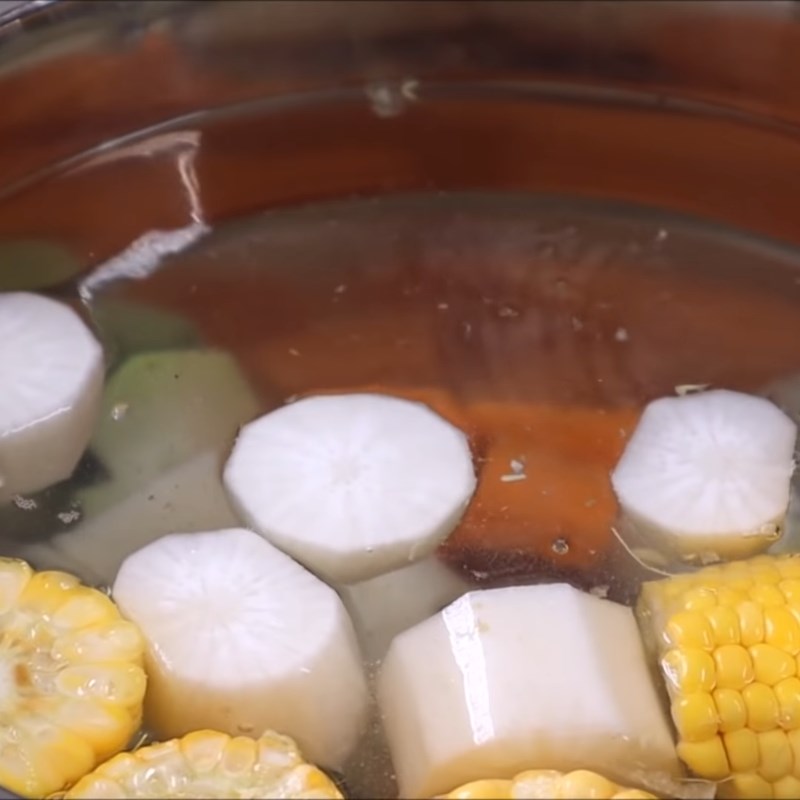 Bước 4 Nấu nước dùng Phở chay bò lát