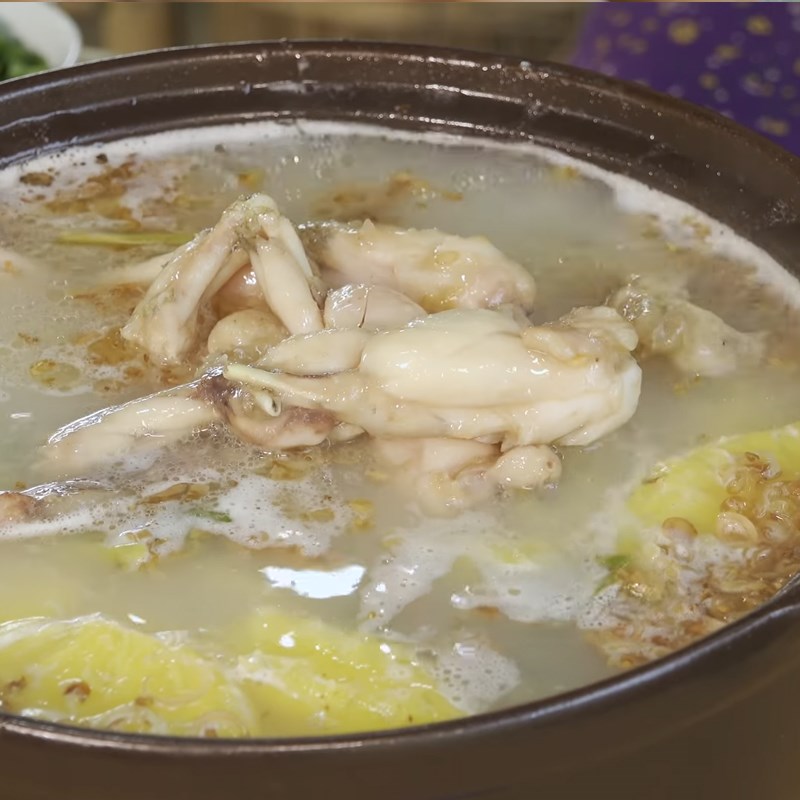 Bước 4 Nấu nước lẩu Lẩu ếch cơm mẻ