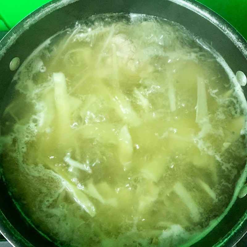 Bước 3 Nấu nước lèo Bún măng xương heo