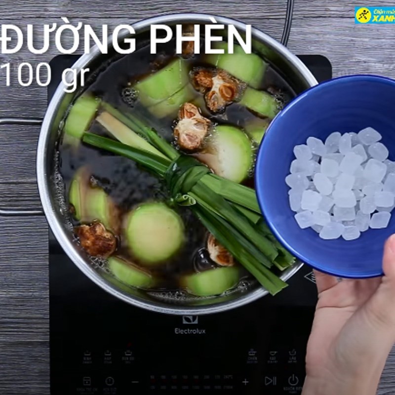 Bước 3 Cho bí vào Sâm bí đao