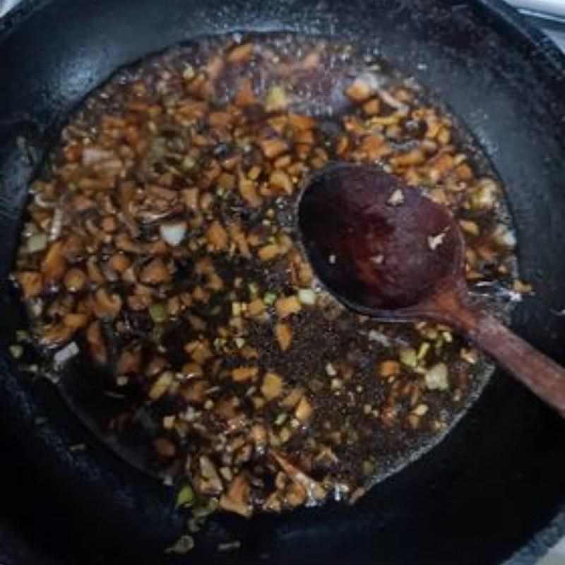 Bước 3 Nấu nước sốt Bún gạo lứt trộn chay